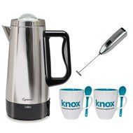 Capresso 12-Cup Perk Coffee Maker (Stainless Steel Pot & Lid) Bundle