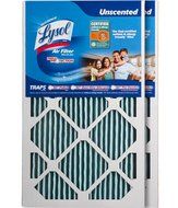 Lysol Triple Protection Furnace/AC Air Filter, 12" x 24" x 1", 2-Pack N45