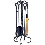 UniFlame Twist Ring Handle Fireplace Tool Set