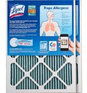 Lysol Triple Protection Furnace/AC Air Filter, 12" x 24" x 1", 2-Pack N49
