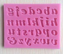 Anyana 3 Pcs/set English Letters Alphabet Silicon Fondant Mould Cake Decorating Tools