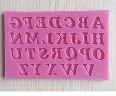 Anyana 3 Pcs/set English Letters Alphabet Silicon Fondant Mould Cake Decorating Tools N2