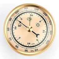 Barometer w/Ivory Dial and Brushed Gold Bezel