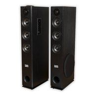 Acoustic Audio TSi450 Bluetooth Powered Floorstanding Tower Home Multimedia Speaker Pair