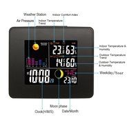 DYKIE RS8735LEZBL Wireless Weather Station,Color Lcd Indoor Outdoor Temperature Humidity Monitor Weather Forecast... N4