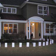 LumaBase 00410 100 Count Standard Luminaria Bags, White