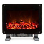 Marino Free Standing Electric Fireplace Stove - 19.5 Inch Black Portable Electric Fireplace with Realistic Fire... N3
