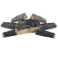 8 Piece Petite Ceramic Wood Gas Log Set