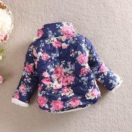 Kig Coat,Laimeng Kids Child Girl Flowers Coat Jackets Winter Thick Top Waistcoat Clothes Coat (3T, Beige) N2