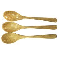 XHHOME 3pcs Natural Solid Wood Coffee Scoop Icecream Spoon Made of Cedarwood 5.7&quot;1.2