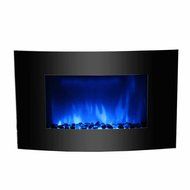 Clevr 750-1500W 36" Adjustable Electric Wall Mount Fireplace Heater Curve Colors N3