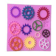 Sher Wheels Type Candy Fondant Cake Molds For The Kitchen Baking Molds