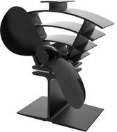 Valiant FIR362 Ventum 2 Heat Powered Stove Fan, Satin Black N3
