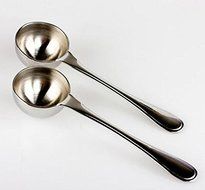 Minigianni Thick Endurance Stainless Steel 1 Tablespoon Measuring Coffee Scoop Spoon, Set of 2 N2