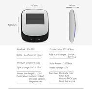Abory Car Air Freshener Solar Power Car Air Purifier Dual-core Negative Ion Oxygen Bar Aromatherapy Humidifier... N4