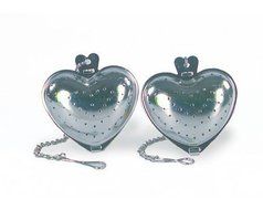 Fox Run 2-Piece Stainless Steel Heart Shape Tea Infuser