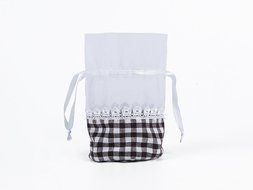 SumDirect 20Pcs 3"x5.9" Organza Cotton Lace Ribbon Drawstring Bamboo Charcoal Yarn Bag/ Air Purification Bag/Lattice... N2