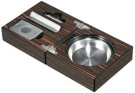 Visol VASH704 Bremen Cigar Ashtray with Cigar Cutter and Punch N5