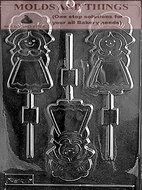 Turkey chocolate candy mold and Pumpkin chocolate candy mold and girl pilgrim lolly chocolate candy mold With...