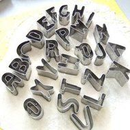 BESTIM Alphabet Shape Mould Fondant Biscuit Cake Box