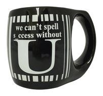 Creative Motion "We can't Spell Success without U" Mug, Black
