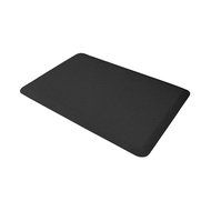 WellnessMats Anti-Fatigue 36 Inch by 24 Inch Linen Motif Kitchen Mat, Grey N3