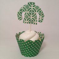 Ugly Sweater Christmas Cupcake Toppers, Set of 12 N2
