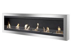 Ignis Maximum Wall Mount Ventless Ethanol Fireplace with Glass