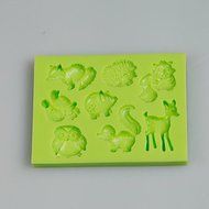Y&amp;XL&amp;H Jungle Animals Owl Squirrel Silicone Polymer Clay Mold Cake Decoration Tools Fimo Fondant Chocolate Candy...