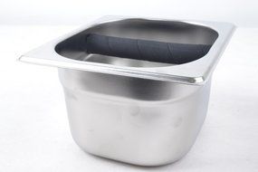 Stainless Coffee Machine Espresso Knock Box Flip Bang Recycle W Rubber Bar