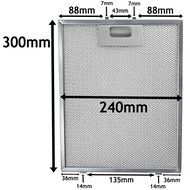 Spares2go Metal Mesh Grease Filter For Belling Cooker Hood / Kitchen Extractor Fan Vent (Pack of 2 Filters, Silver... N5
