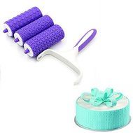 Y&amp;XL&amp;H 3pcs Cake Decorating Embosser Roller Set Fondant Sugarcraft Cake Rolling Pin Pattern