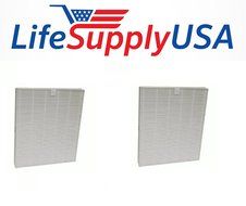 2 Pack HEPA Air Purifier Filter Fits Oreck AirInstinct 75, 100, 150 &amp; 200 Designed &amp; Engineered by LifeSupplyUSA
