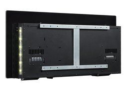 PuraFlame Galena Black 36 inch Remote Control Portable &amp; Wall-mounted Flat Panel Fireplace Heater, 13 Multi-color... N4