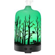 COOSA 100ml US Standard Plug Ultrasonic Aromatherapy Essential Oil Diffuser Cool Aroma Mist Humidifier with Multi-colored... N7