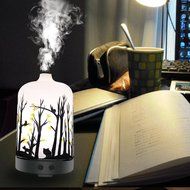 COOSA 100ml US Standard Plug Ultrasonic Aromatherapy Essential Oil Diffuser Cool Aroma Mist Humidifier with Multi-colored... N8