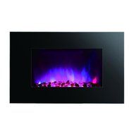 Clevr 750-1500W Adjustable 36" Electric WallMount Fireplace Heater Flat Colors N4