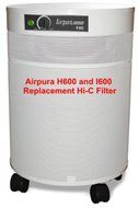 Airpura Industries RepHiCFilter Replacement Carbon Weave Filter and Frame For H600 I600 Air Purifiers