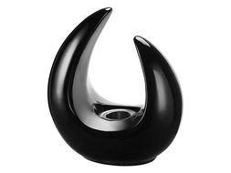 Ignis Mika Black Ceramic Tabletop Ventless Ethanol Fireplace N4