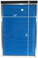 Dynamic Air Cleaner Replacement Filter Pads 25 x 25 Refills (3 Pack) N2