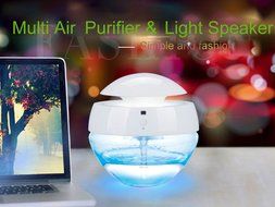 Multifunction Air Purifier Humidifier Bluetooth Speaker Light Home Creative Air Purifier Speaker Colorful LED... N2