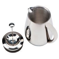 Double Wall Tea &amp; Coffee Brewer | Stainless Steel Coffee Pot &amp; Maker - French Press 1 Liter 34 Oz Coffee Pot with... N4