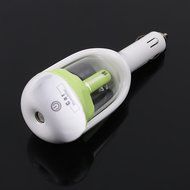 Mini Car Air Humidifier Diffuser Essential Oil Ultrasonic Aroma Mist Purifier (Blue) N16