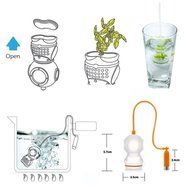 WOMUL Silicone Tea Infuser Mug Herbal Filter Diffusers Loose Leaf Strainer N2