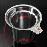 Stainless Steel Mesh Tea Coffee Strainer Drain Infuser Tea Tea Filter Diffuser Intervals Filter Inner Cup 8.8X7.5cm