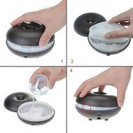 CNUALV Ultrasonic Ion Humidifier Purifier Aroma Air Aromatherapy Essential Oil Diffuser Ionizer for Bedrooms Living... N10