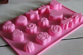 Ice Pop Molds Silicone Baking Mould Mold Chocolate Cake Cookie Muffin Candy Jelly Ice Cube (Type 5-8 Leaves) N11