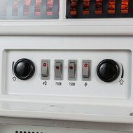 FIREBIRD 15" Tempered Glass Freestanding Portable 1500W Adjustable 5200BTU 2 Setting Electric Bedroom Fireplace N6