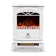 Hamilton 22-inch Portable Free Standing 1500W Electric Fireplace Stove with Realistic Fire and Vintage Logs -... N12