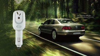 Car Air Purifier Auto Air Freshener with Colorful LED Lights, Emit Negatively Charged Ions to Minimize Germs,... N5